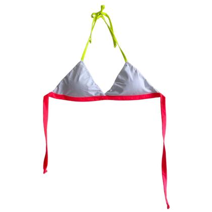 Imagem de Conjunto Biquíni Amarração Neon E Short Tactel Moda Praia