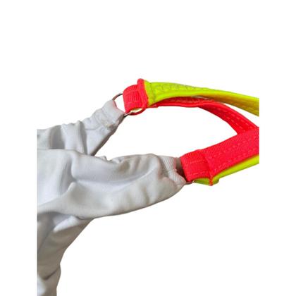 Imagem de Conjunto Biquíni Amarração Neon E Short Tactel Moda Praia