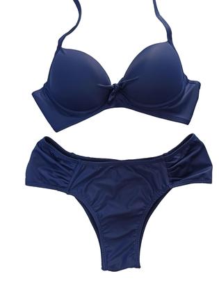 Imagem de Conjunto biquíni feminino plus size com bojo sustentação calcinha lateral larga P ao 54