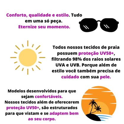 Imagem de Conjunto biquíni feminino plus size com bojo sustentação calcinha lateral larga P ao 54