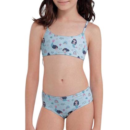 Imagem de Conjunto Biquini Infantil She Estampado Dupla Face Conforto