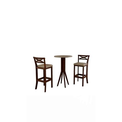 Imagem de Conjunto Bistrô 1 Mesa 2 Banquetas Copacabana