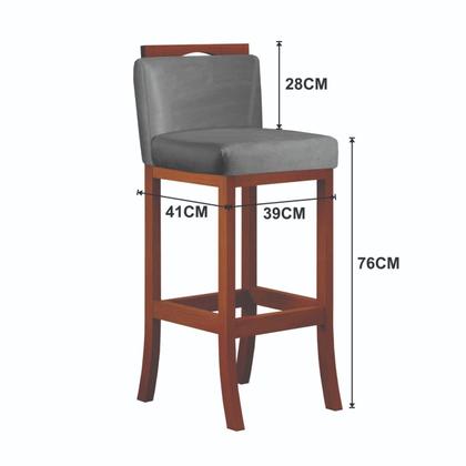 Imagem de Conjunto Bistrô 1 Mesa 4 Banquetas Alta Londres