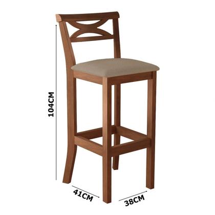 Imagem de Conjunto Bistro 1 Mesa 4 Banquetas Copacabana