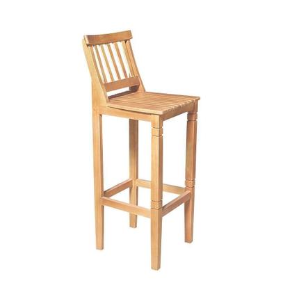 Imagem de Conjunto Bistrô Mesa Com 3 Banquetas Confort Ripada Natural - Marrom