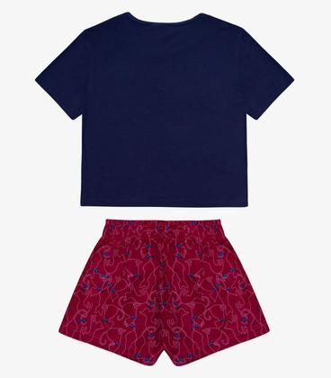 Imagem de Conjunto Blusa com Shorts Azul