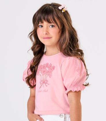 Imagem de Conjunto Blusa Com Shorts Saia Sarja Trick Nick Branco