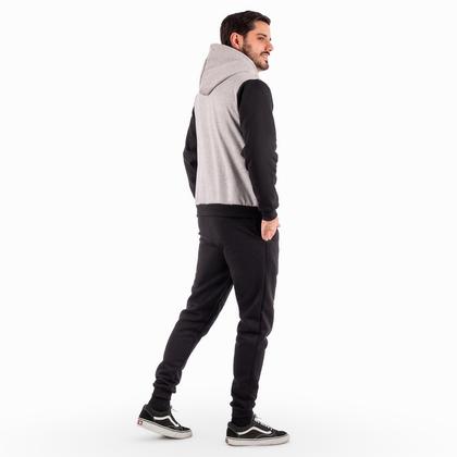 Imagem de Conjunto Blusa de Frio Com Capuz e Ziper + Calça de Moletom