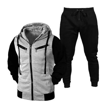 Imagem de Conjunto Blusa de Frio Com Capuz e Ziper + Calça Moletom