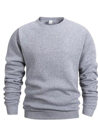 Imagem de Conjunto blusa e calça sem bolsos e sem cordão em moletom flanelado cor cinza claro recomendado para visita em presidio