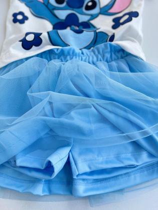 Imagem de Conjunto Blusa e Saia Shorts Stitch Dançando Momi