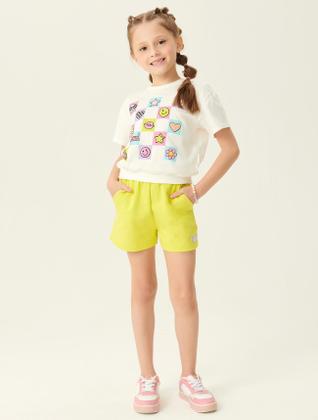 Imagem de Conjunto Blusa E Short Mescla E Roxo Abrange