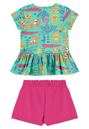 Imagem de Conjunto Blusa e Short para Menina Bee Loop