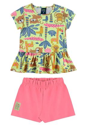 Imagem de Conjunto Blusa e Short para Menina Bee Loop