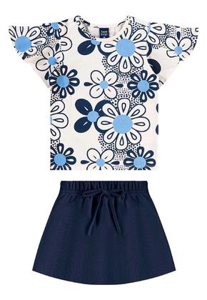 Imagem de Conjunto Blusa Floral e Short-Saia Bee Loop