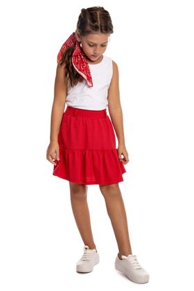 Imagem de Conjunto Blusa Regata E Shorts Saia Com Lenço Personalizado