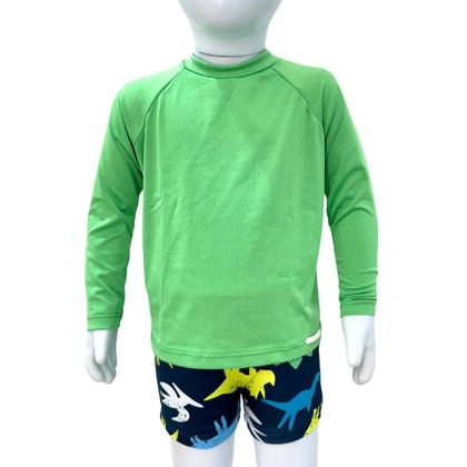 Imagem de Conjunto Blusa + Sunga Infantil Menino Praia Proteção Solar