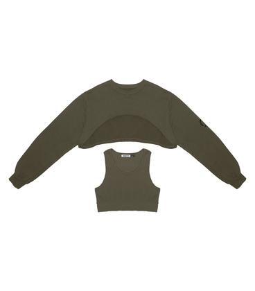 Imagem de Conjunto Blusão Com Top Juvenil Feminino Minty Verde