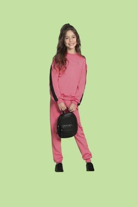 Imagem de Conjunto Blusão Juvenil Malha Sport Felpada Com Bordado Teen