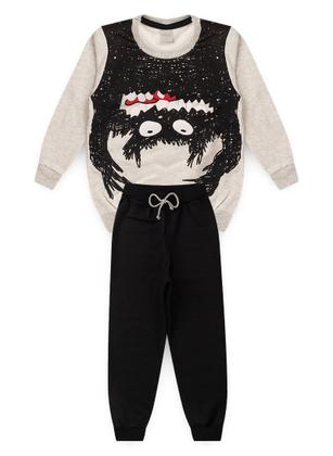 Imagem de Conjunto Blusão Menino E Calça Em Moletom