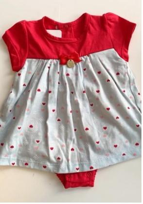 Imagem de Conjunto Body com Vestido e Casaco Love em Algodão