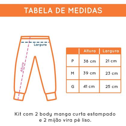 Imagem de Conjunto Body e Calça Bebe Kit2 Peças Menina Mijaozinho Liso Estampado Desenho de Joaninha Roupa Bebe body Manga Curta tamanho 0 a 9 meses Baby Deluxe