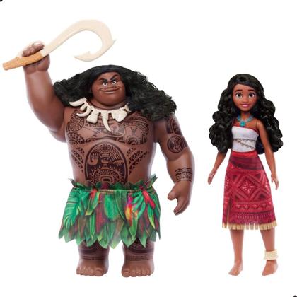Imagem de Conjunto Bonecos Moana e Maui Disney Moana 2- Mattel