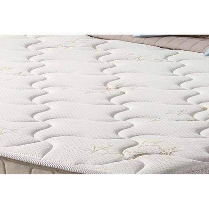 Imagem de Conjunto Box Baú Casal: Colchão Molas Anjos Superlastic King Best + Base CRC Courano White(138x188)