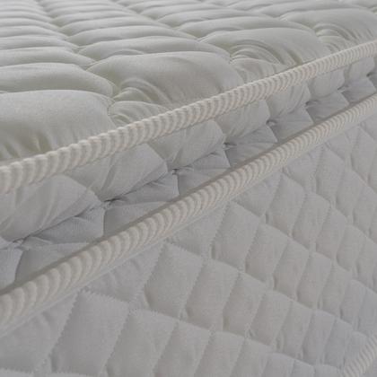 Imagem de Conjunto Box Baú New Moon Branco 138x188x73 c/ Molas Ensacadas