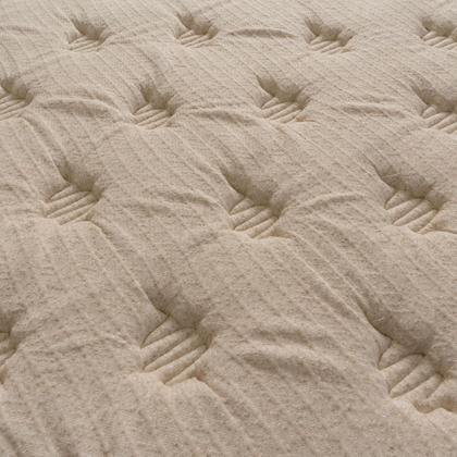 Imagem de Conjunto Box Baú Quartzo Bege 158x198x78 c/ Molas Ensacadas