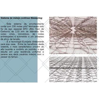 Imagem de Conjunto Box Baú Queen: Colchão Espuma Herval Molas Maxspring Koln + Base CRC Suede Clean (158x198)