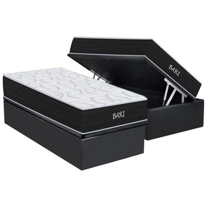 Imagem de Conjunto Box Baú Queen: Colchão Espuma Orthoflex D45 Bari + Base CRC Courano Gray(158x198)