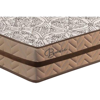 Imagem de Conjunto Box Baú Queen: Colchão Espuma Paropas Molas Ensacadas Basic + Base CRC Suede Clean (158x198)