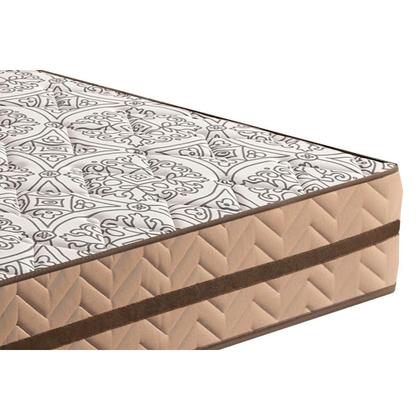 Imagem de Conjunto Box Baú Queen: Colchão Espuma Paropas Molas Ensacadas Basic + Base CRC Suede Clean (158x198)