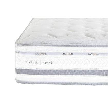 Imagem de Conjunto Box Baú Queen: Colchão Molas Herval Maxspring C1756 c/ Massagem + Base CRC Suede Gray (158x198)