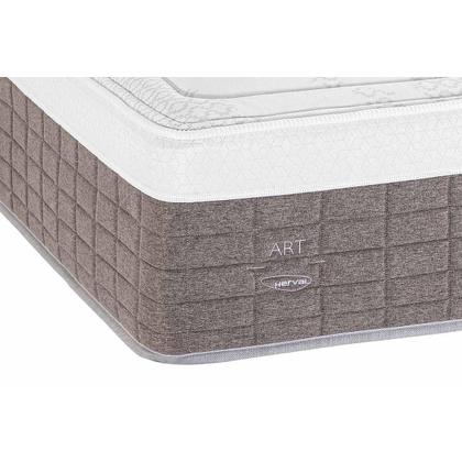 Imagem de Conjunto Box Baú Queen: Colchão Molas Herval Maxspring C1784 + Base CRC Suede Clean (158x198)