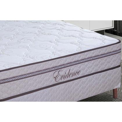 Imagem de Conjunto Box Baú Queen: Colchão Molas Paropas Ensacadas Evidence + Base CRC Suede Clean (158x198)