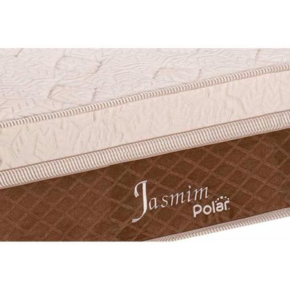 Imagem de Conjunto Box Baú Queen: Colchão Molas Polar MasterPocket Ensacadas Jasmim + Base CRC Courano Brown(158x198)