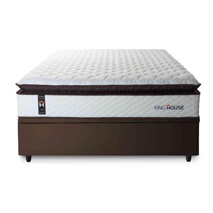 Imagem de Conjunto Box Baú San Diego Branco 138x188x74 Espuma D33