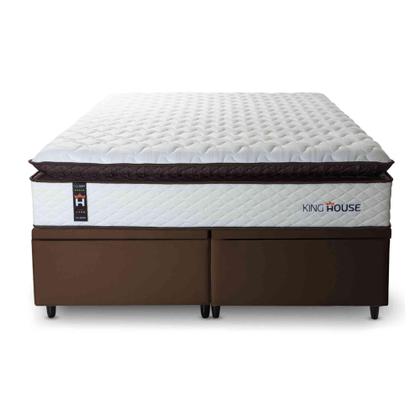 Imagem de Conjunto Box Baú San Diego Branco 158x198x74 Espuma D33