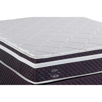 Imagem de Conjunto Box Baú Solteiro: Colchão Molas Herval Ensacadas C1789 + Base CRC Suede Gray (88x188)