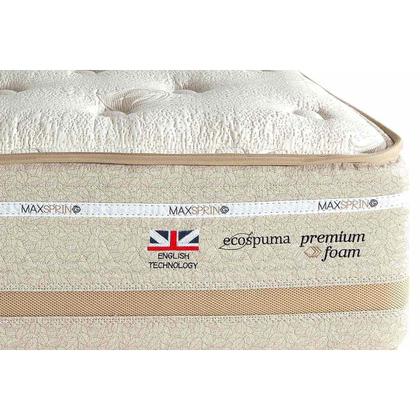 Imagem de Conjunto Box Baú Solteiro: Colchão Molas Herval Maxspring C1626 + Base CRC Suede Clean (88x188)