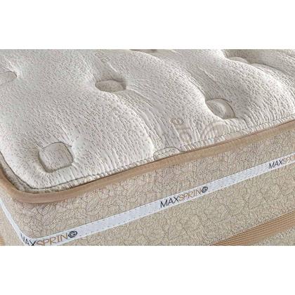 Imagem de Conjunto Box Baú Solteiro: Colchão Molas Herval Maxspring C1626 + Base CRC Suede Clean (88x188)