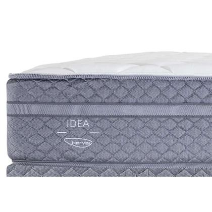 Imagem de Conjunto Box Baú Solteiro: Colchão Molas Herval Maxspring C1780 + Base CRC Suede Gray (88x188)