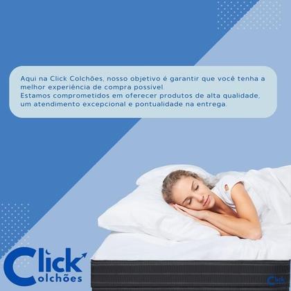 Imagem de Conjunto Box Baú Viúva Colchão Molas Ensacadas Sleep Fresh Sankonfort  Cama Blindada Reforçada 128x188  Ideal para Quartos Pequenos