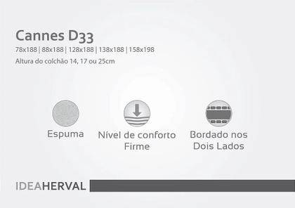 Imagem de Conjunto: box branco + colchão herval cannes viúva 128x188x52