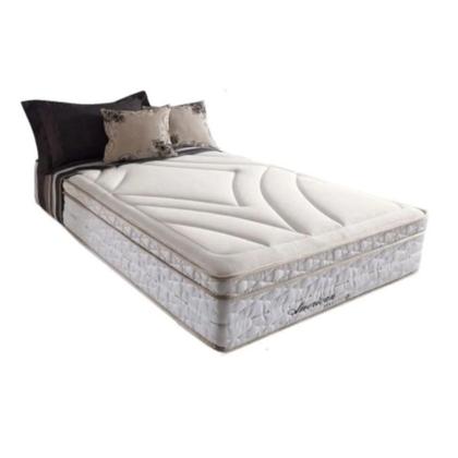 Imagem de Conjunto: box branco + colchão molas maxspring herval american solteiro 88x188x71