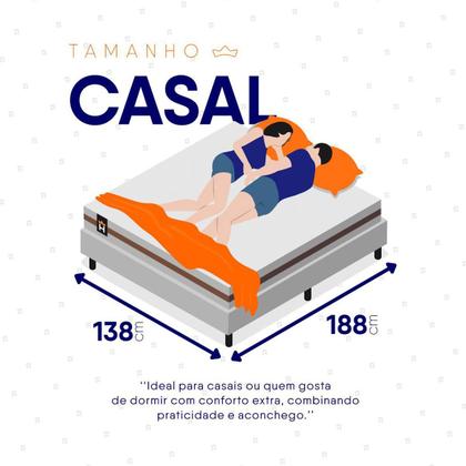 Imagem de Conjunto Box Branco Mali Bege Molas Ensacadas Casal 138x188x70 - King House