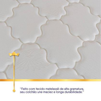 Imagem de Conjunto Box Branco Mali Bege Molas Ensacadas Casal 138x188x70 - King House