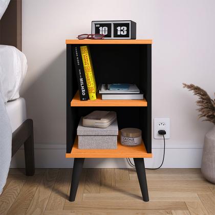 Imagem de Conjunto Box Cabeceira 1.40 Dubai 2 Mesa Cabeceira com Nicho CHARME